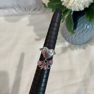 Christian Dior Heart Logo Ring | Size US 5